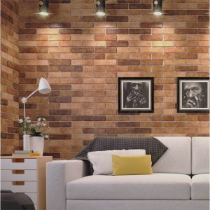 Seven Tone Brick Effect Tiles Orange 25x6cm - Buy Sample