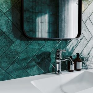 green bathroom tiles metro tiles