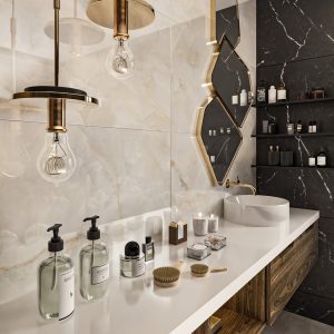 light grey onyx effect tiles for bathroom wall tiles