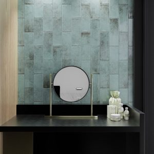 metro light green tiles bathroom wall tiles Devon fern