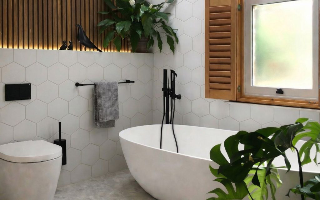 tiles in the bathroom