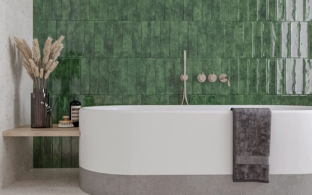 Green tiled bathroom ideas: inspiring designs for every shade